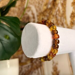 Earthy tones beaded bracelet handmade